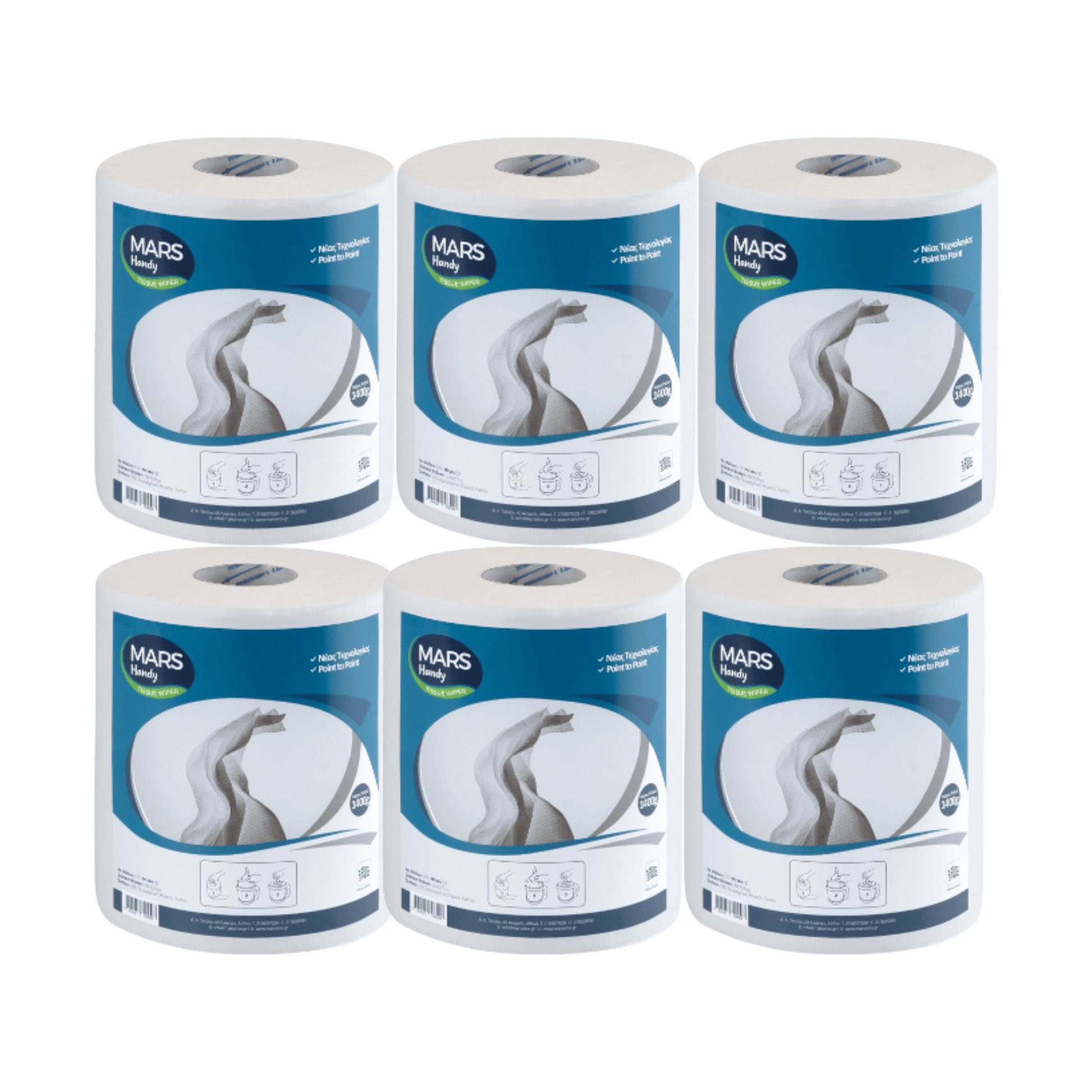 6 Putzrollen 33 x 20,7 cm, HACCP geeignet - daclean.de