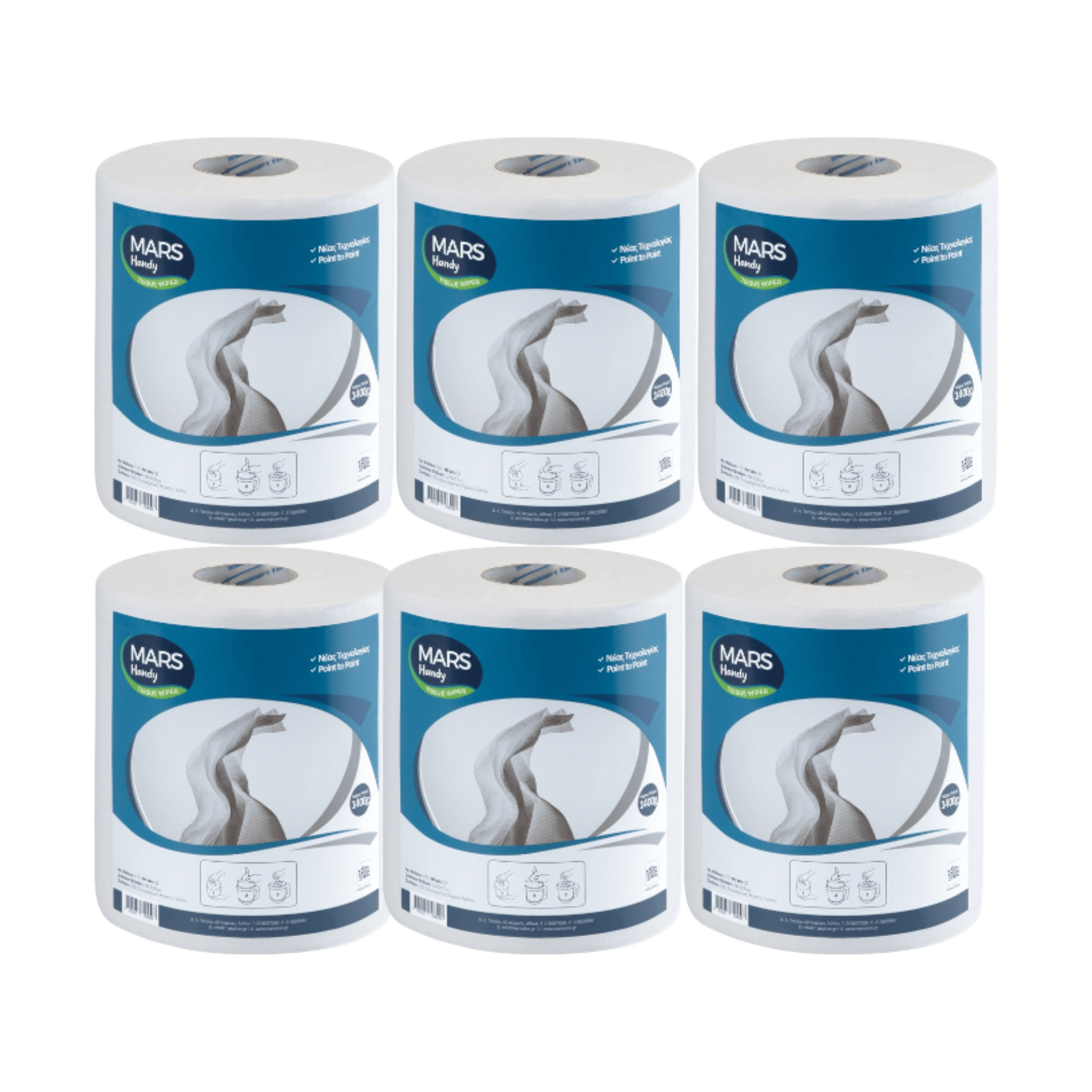 6 Putzrollen 33 x 20,7 cm, HACCP geeignet - daclean.de