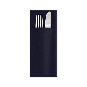 Airlaid Besteckserviette CutleryStar PREMIUM Schwarz (40 x 32 cm) – 50 Stück - daclean.de