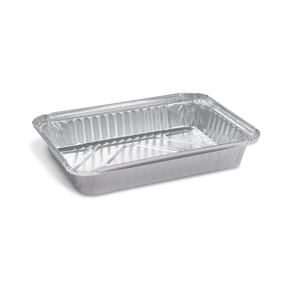 Alu-Menüschalen eckig 22x15,5 cm | 820ml | 100 Stück Packung (Typ R84) - daclean.de