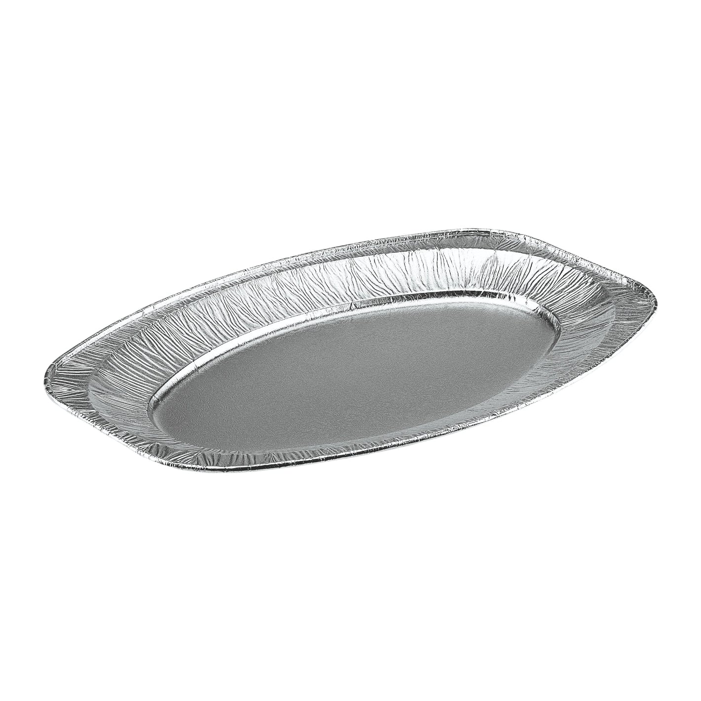 Alu - Partyplatten oval 10Stk mittel 430x286mm - daclean.de