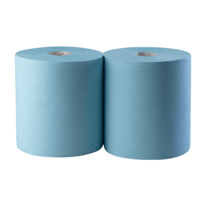 Blauer Handtuchpapier / Putztuch center pull, 2 rollen - daclean.de