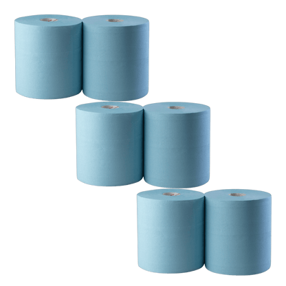 Center Pull Küchenrolle - Putzrolle Blau 6 Rollen - daclean.de