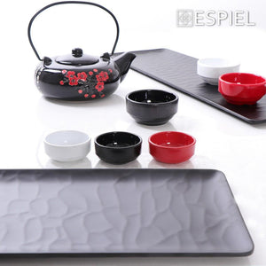 Dip - Schälchen 6cm – Schwarz Glänzend – Stapelbare Melamin - Qualität – 6x6x2,5cm - daclean.de