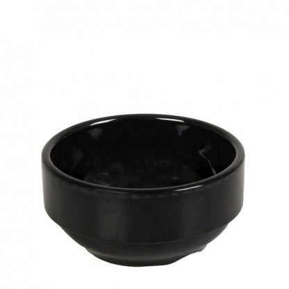 Dip - Schälchen 6cm – Schwarz Glänzend – Stapelbare Melamin - Qualität – 6x6x2,5cm - daclean.de