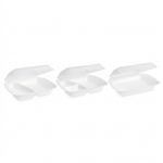 EPS / XPS Menü - Boxen weiß 241 x 207 x 69 mm [125 St.] | Auswahl: ungeteilt, 2 - oder 3 - geteilt - daclean.de