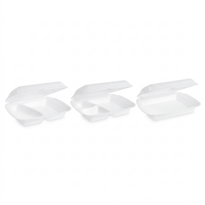 EPS / XPS Menü - Boxen weiß 241 x 207 x 69 mm [125 St.] | Auswahl: ungeteilt, 2 - oder 3 - geteilt - daclean.de
