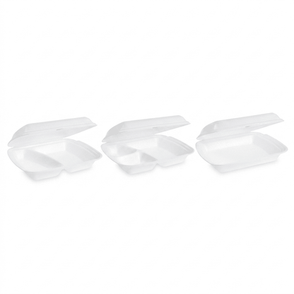 EPS / XPS Menü - Boxen weiß 241 x 207 x 69 mm [125 St.] | Auswahl: ungeteilt, 2 - oder 3 - geteilt - daclean.de