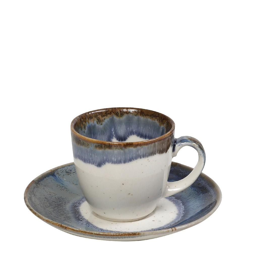 Essentials Porzellan Espressotasse mit Untertasse 90 ml / Ø 12 cm – Espiel - daclean.de