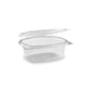 Feinkostbecher oval klar mit Deckel | rPET | 50 Stück Packung) - daclean.de