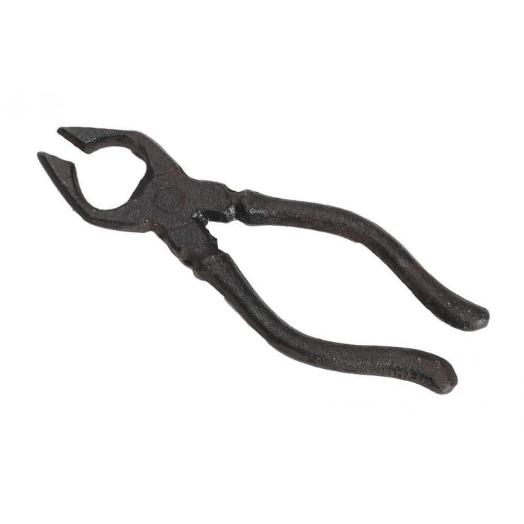 Flaschenöffner 17cm – Zangen - Modell – Massives Gusseisen (Cast Iron) - daclean.de