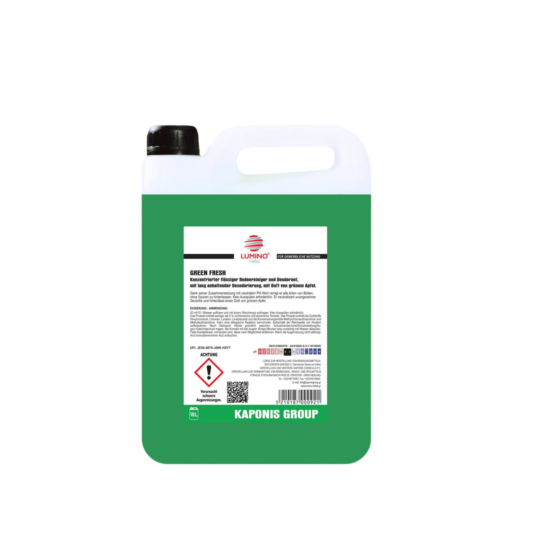 GREEN - FRESH Fußbodenreiniger Grüner Apfel 10l - daclean.de