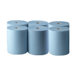Handtuchpapier - Putzrolle Blau 6 Rollen - daclean.de