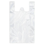 Hemdchen-Tragetasche HDPE extra stark weiß – 24 + 11 x 46 cm (100 Stück) - daclean.de