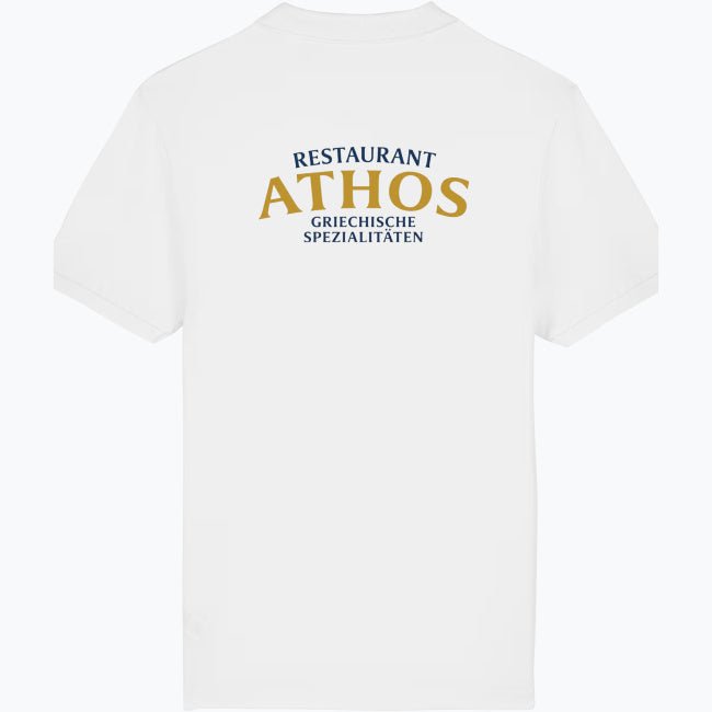 Herren & Damen Polo – Restaurant Athos (Beidseitig bedruckt) - daclean.de