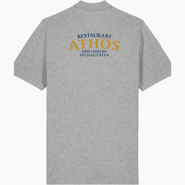 Herren & Damen Polo – Restaurant Athos (Beidseitig bedruckt) - daclean.de