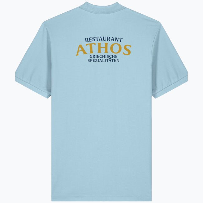 Herren & Damen Polo – Restaurant Athos (Beidseitig bedruckt) - daclean.de