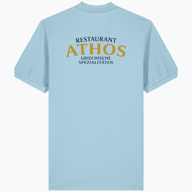 Herren & Damen Polo – Restaurant Athos (Rückendruck) - daclean.de