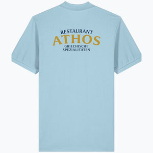 Herren & Damen Polo – Restaurant Athos (Rückendruck) - daclean.de