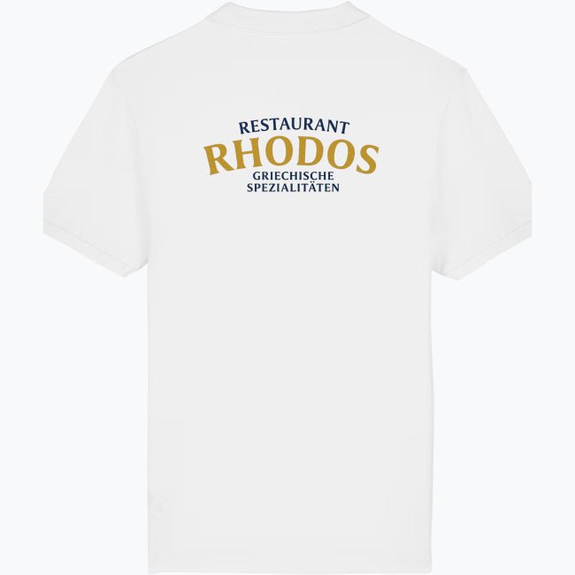 Herren & Damen Polo – Restaurant Rhodos (Beidseitig bedruckt) - daclean.de