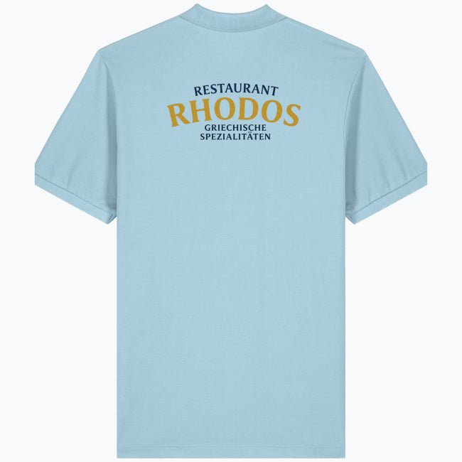 Herren & Damen Polo – Restaurant Rhodos (Rückendruck) - daclean.de