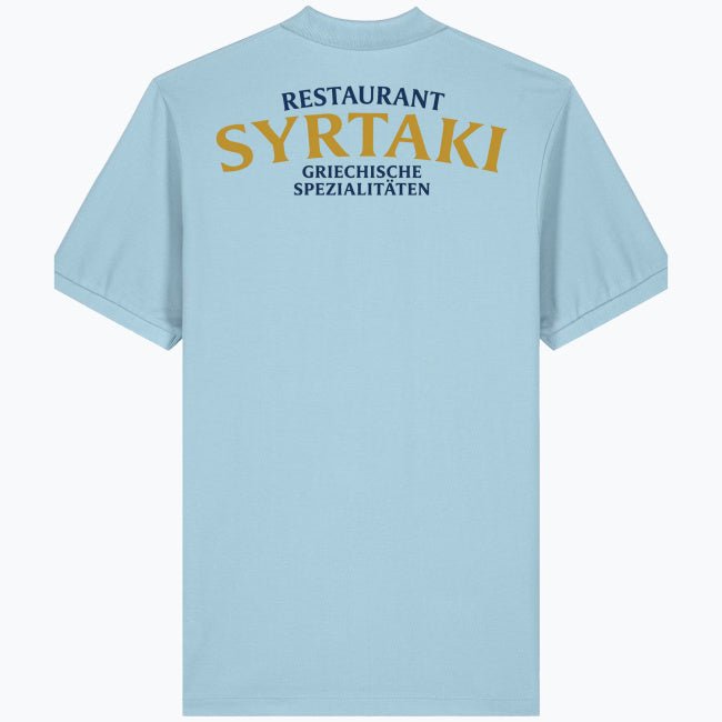 Herren & Damen Polo – Restaurant Syrtaki (Rückendruck) - daclean.de