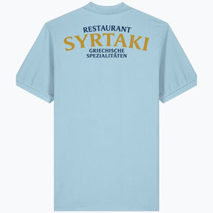 Herren & Damen Polo – Restaurant Syrtaki (Rückendruck) - daclean.de