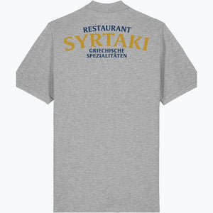 Herren & Damen Polo – Restaurant Syrtaki (Rückendruck) - daclean.de