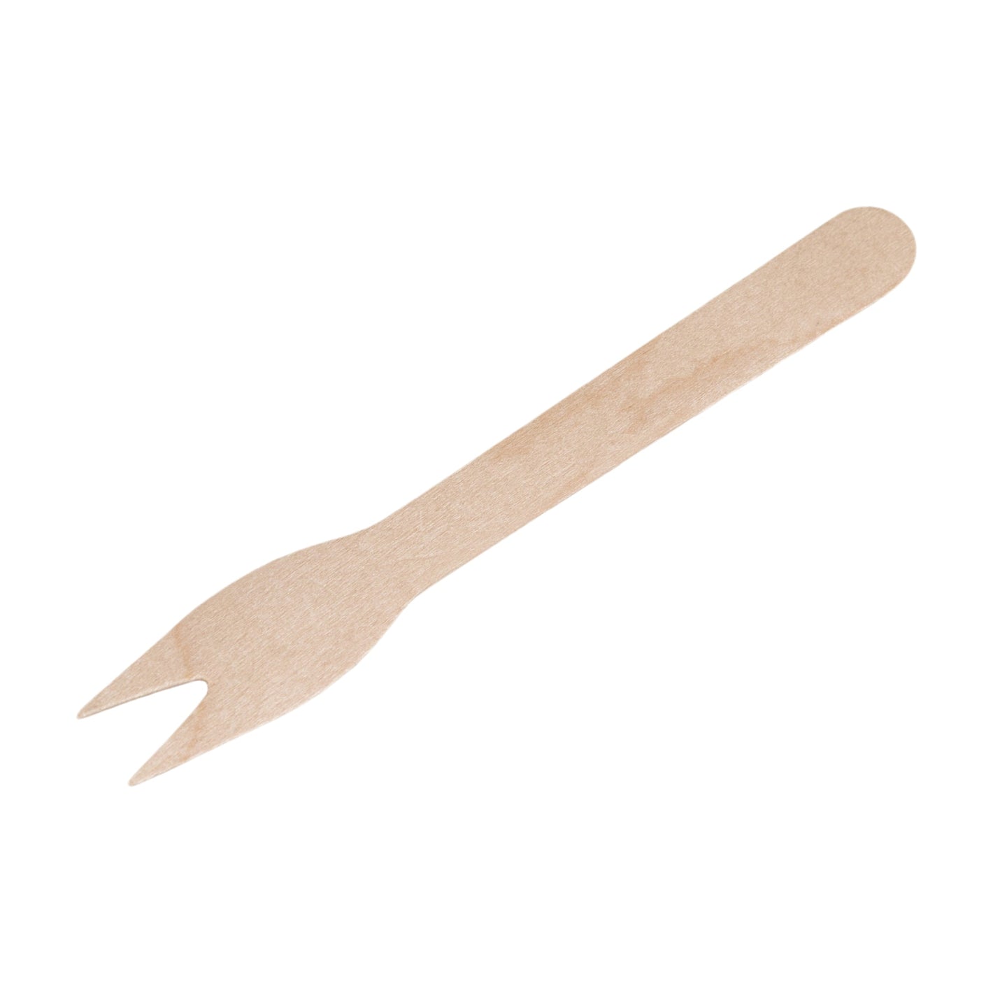 HOLZGABEL MIT ZWEI SCHNEIDEN 12cm GEWACHST 200Stk. - FSC 100% W16.3 - daclean.de