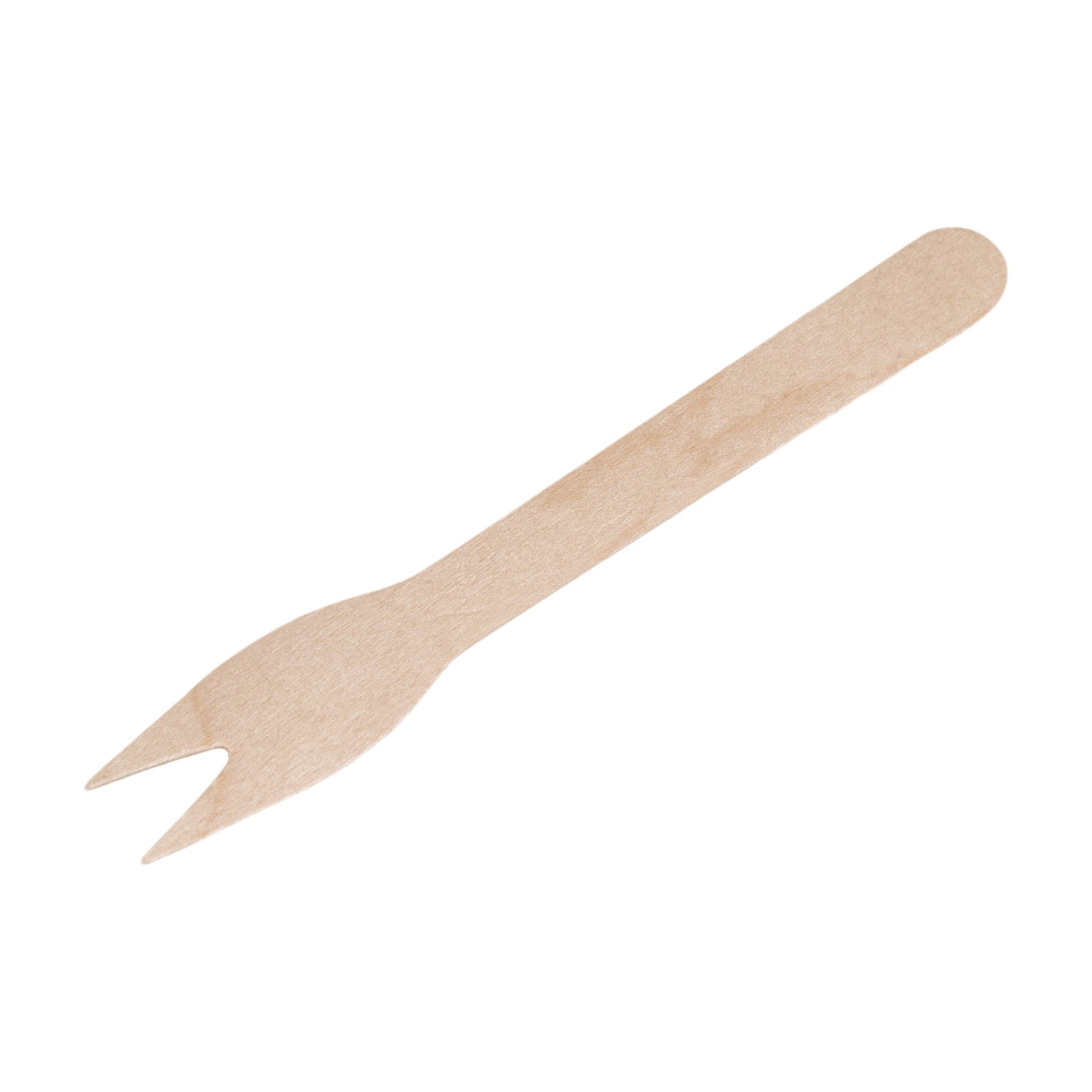 HOLZGABEL MIT ZWEI SCHNEIDEN 12cm GEWACHST 200Stk. - FSC 100% W16.3 - daclean.de