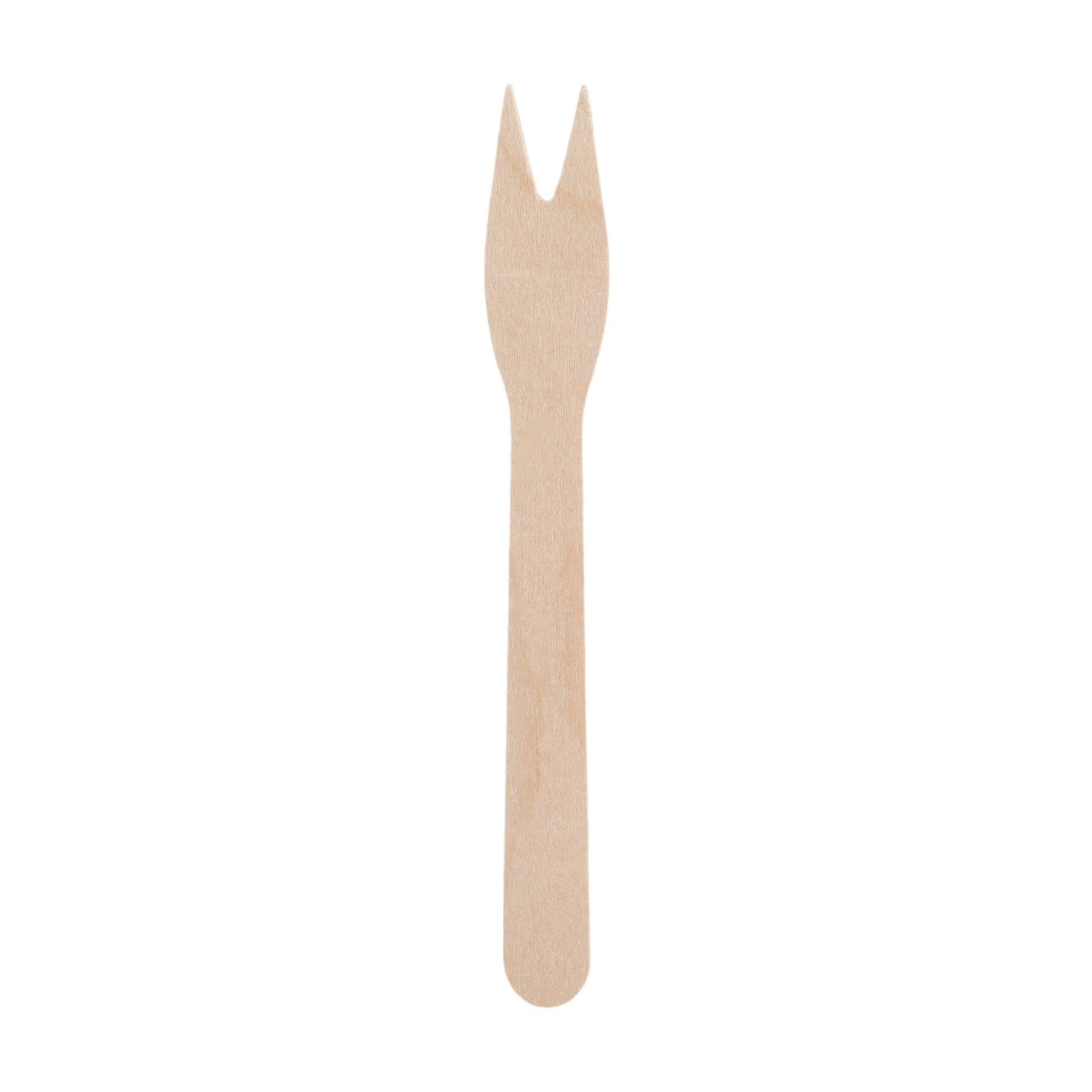HOLZGABEL MIT ZWEI SCHNEIDEN 12cm GEWACHST 200Stk. - FSC 100% W16.3 - daclean.de