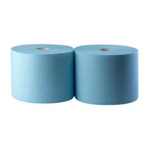 Industrielle Papierrolle 3 - lagig Blau 2 rollen - daclean.de