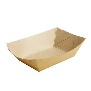 Kraft - Snackschalen Medium 400ml (107x69x41mm) – 1000 Stück – Braun - daclean.de