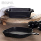 LAVA Mini - Servierpfanne Quadratisch 16x16cm – Stoneware Schwarz – Ofenfest & Stilvoll - daclean.de