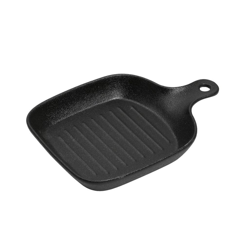 LAVA Mini - Servierpfanne Quadratisch 16x16cm – Stoneware Schwarz – Ofenfest & Stilvoll - daclean.de