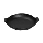 LAVA Servierteller 21cm aus Steinzeug – Schwarz Matt – Profi - Qualität - daclean.de