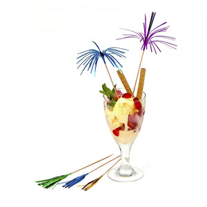 Palmwedel-Picker aus Holz (FSC 100%) & PE bunt gemischt – 22,5 cm, 144 Stück - daclean.de