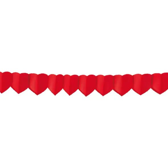 Papiergirlande „Herzen“ – 18 cm x 4 m (1 Stück) - daclean.de