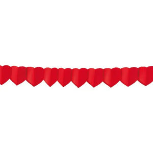 Papiergirlande „Herzen“ – 18 cm x 4 m (1 Stück) - daclean.de