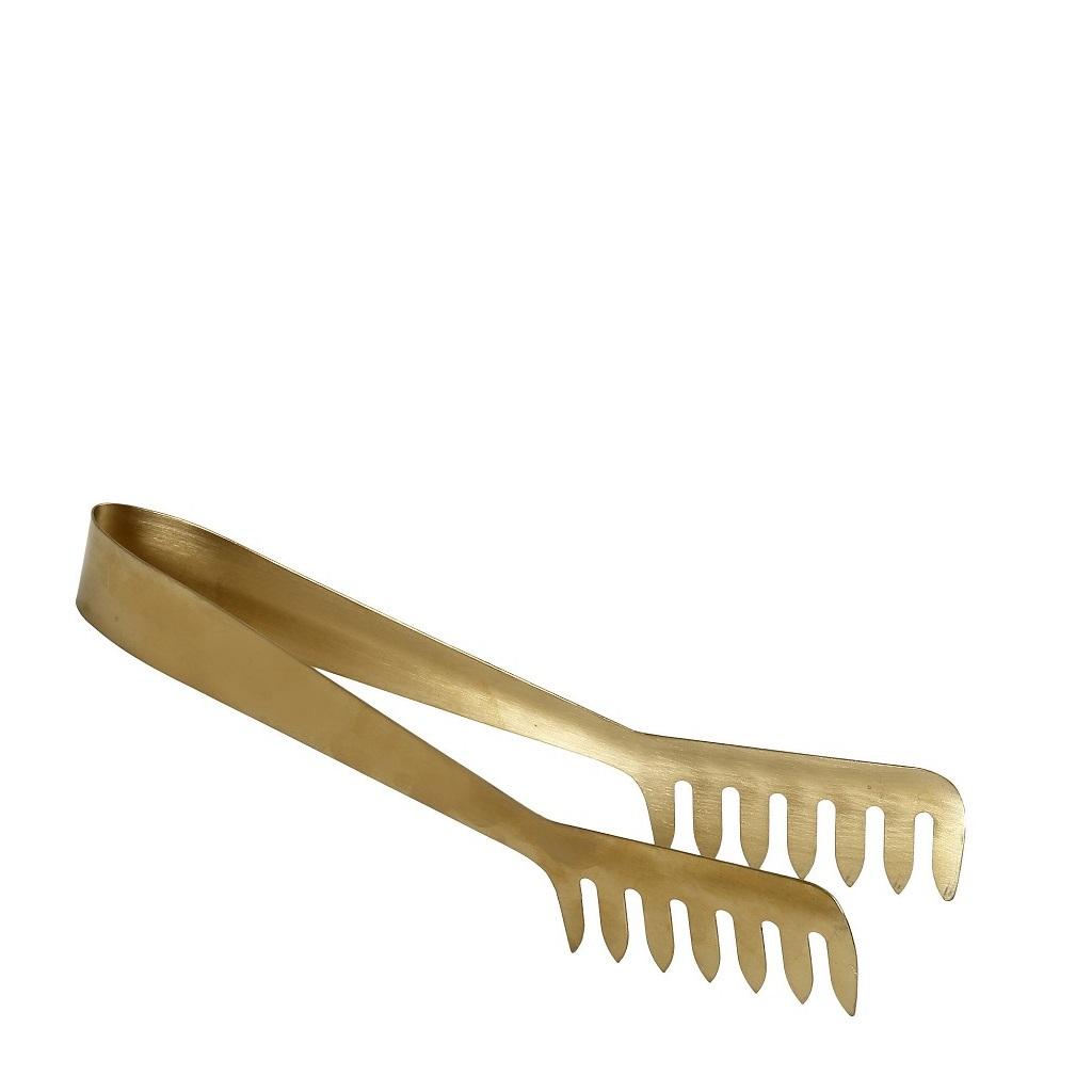 Profi Pastazange 22 cm Edelstahl Rostfrei Ergonomisch Robust Gold-Farben - daclean.de
