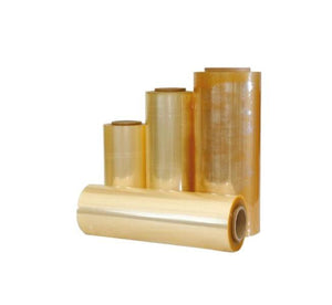 PVC Frischhaltefolie 29 cm x 200 m (gelb) – 4 Rollen im Karton - daclean.de