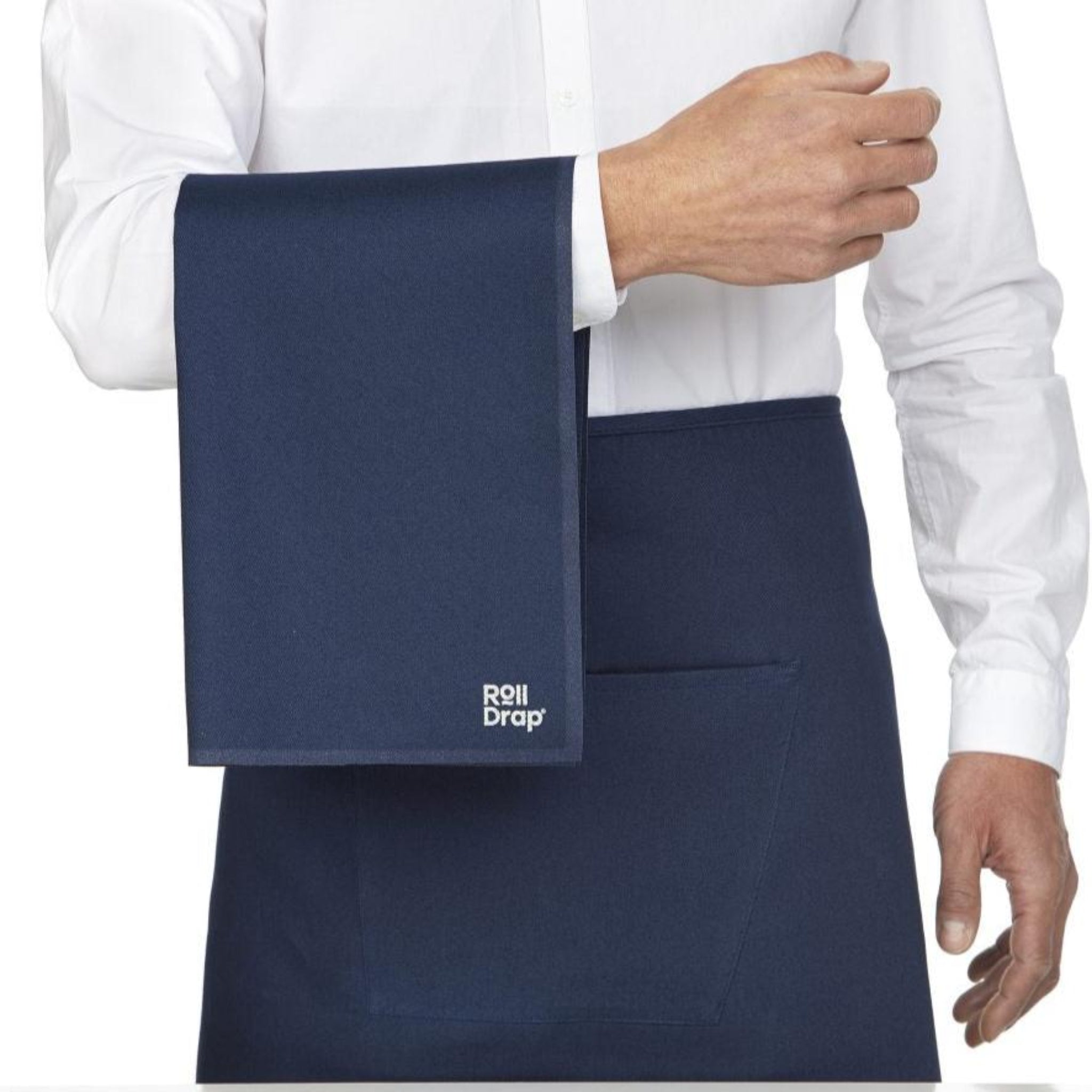 ROLL DRAP Vorbinder MIT TASCHEN 100% Baumwolle B75xL50 - daclean.de