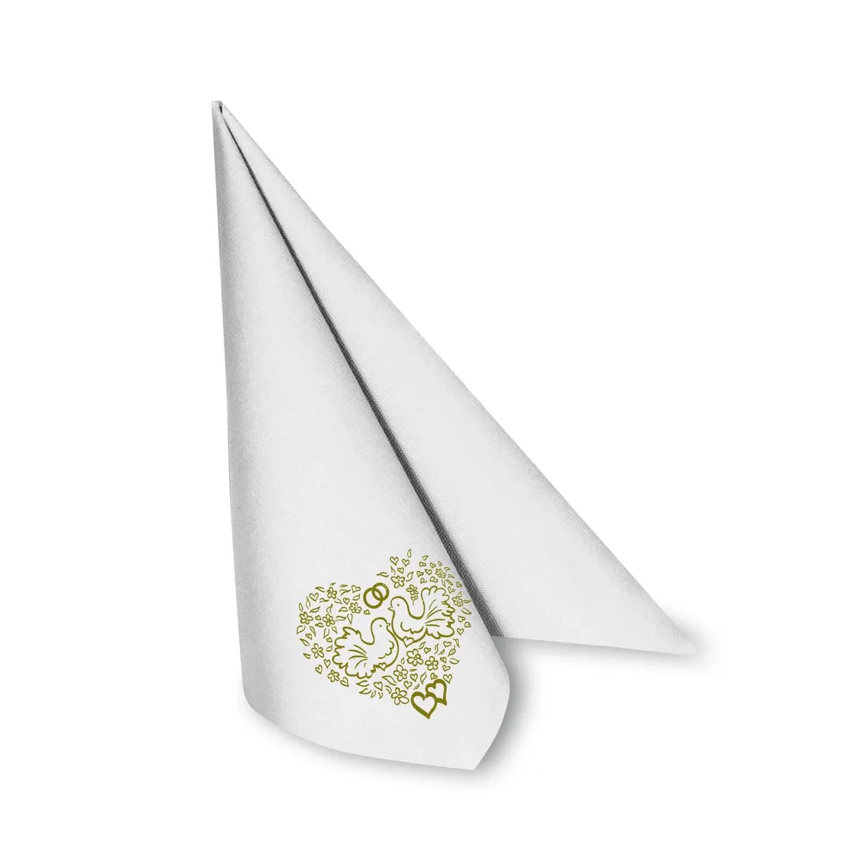 Serviette (Airlaid) Premium „Hochzeit“ – 40 x 40 cm, 50 Stück - daclean.de