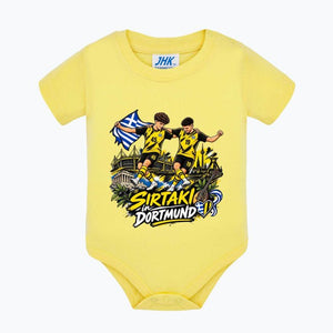 Sirtaki in Dortmund Baby Body – Schwarz-Gelb Fan-Edition | Kurzarm Baby-Bodysuit - daclean.de