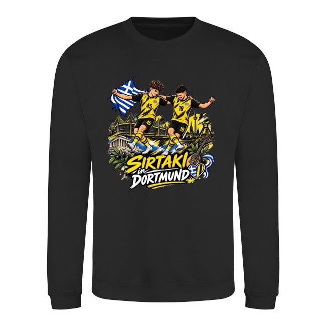 Sirtaki in Dortmund Sweatshirt – Schwarz-Gelb Fan-Edition - daclean.de