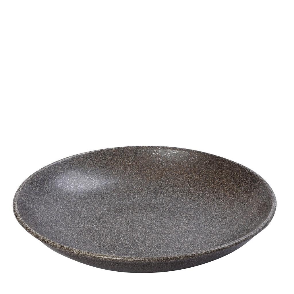 STARDUST Pastateller / Tiefer Teller 28x4cm – Hochwertiges Porzellan – Grau/Blau - Effekt - daclean.de