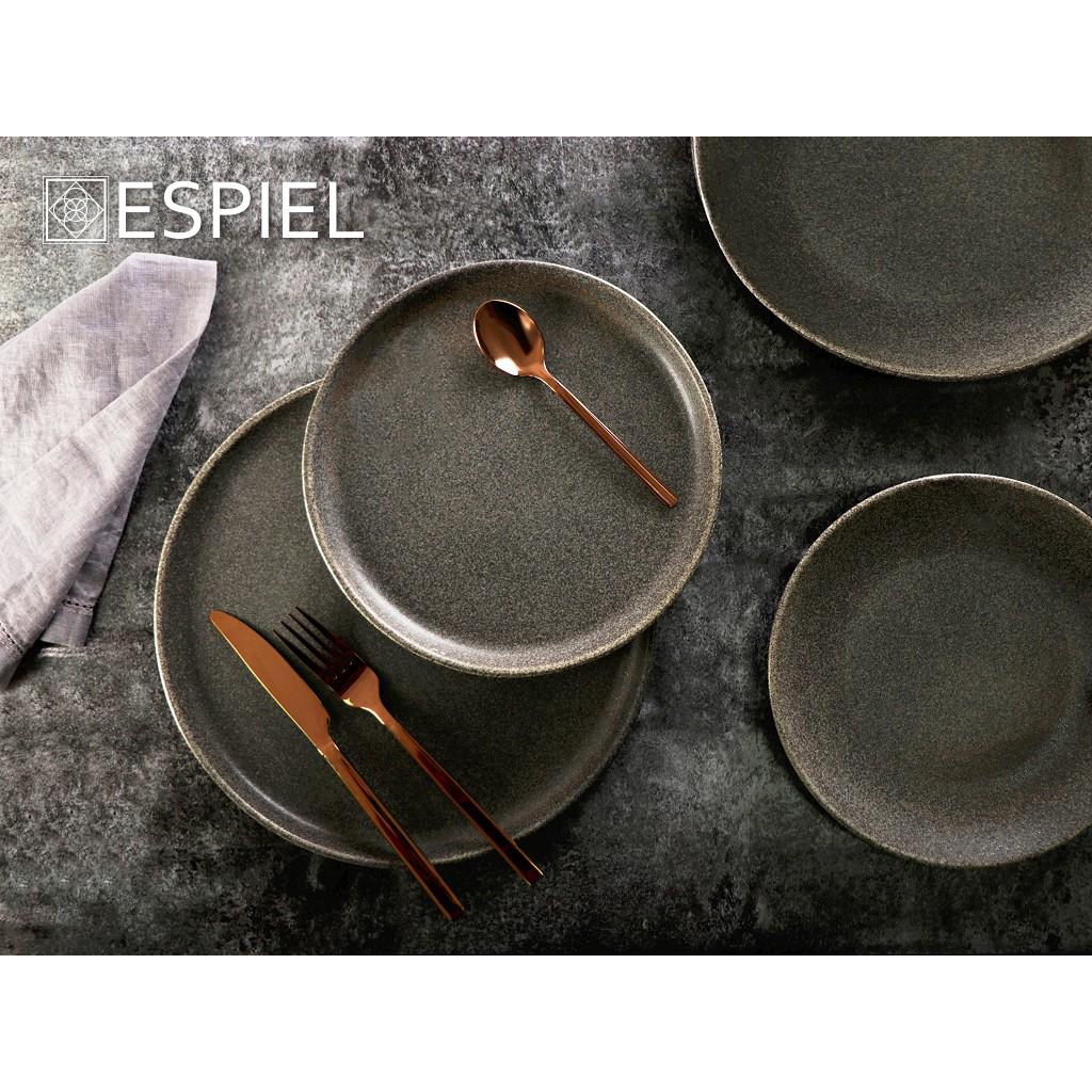 STARDUST Pastateller / Tiefer Teller 28x4cm – Hochwertiges Porzellan – Grau/Blau - Effekt - daclean.de