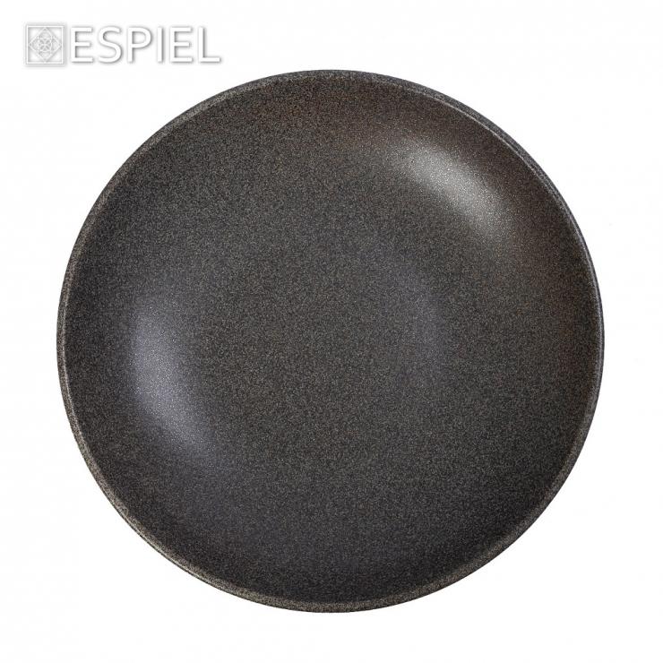 STARDUST Pastateller / Tiefer Teller 28x4cm – Hochwertiges Porzellan – Grau/Blau - Effekt - daclean.de