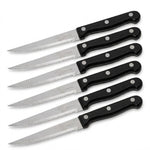 Steakmesser Set 6-teilig 21 cm – Edelstahl 18/0 Profi Steakmesser Rustikal - daclean.de