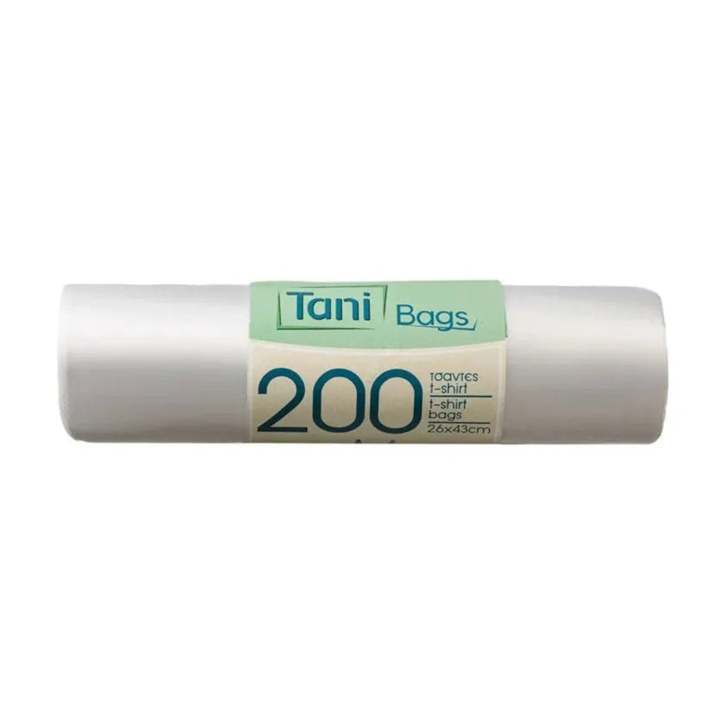 TANI Hemdchentragetaschen HDPE weiß 26X43cm 200Stk rolle - daclean.de